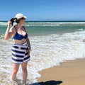 Cabana Stripes Towel Wrap Skirt