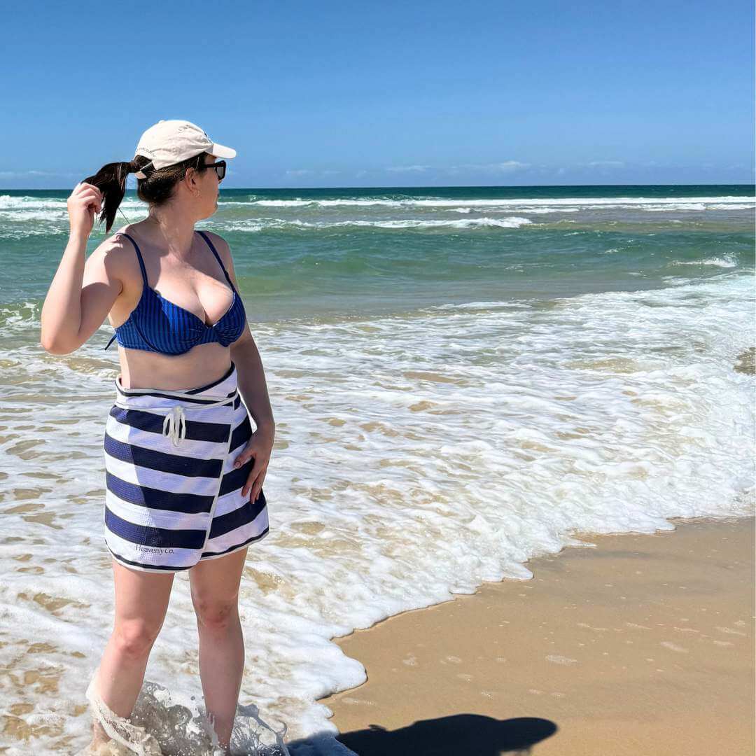 Cabana Stripes Towel Wrap Skirt