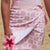 lady wearing a beach towel wrap skirt
