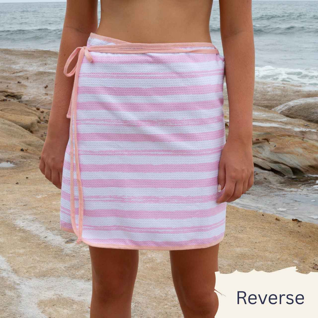 Pink Escape Towel Wrap Skirt